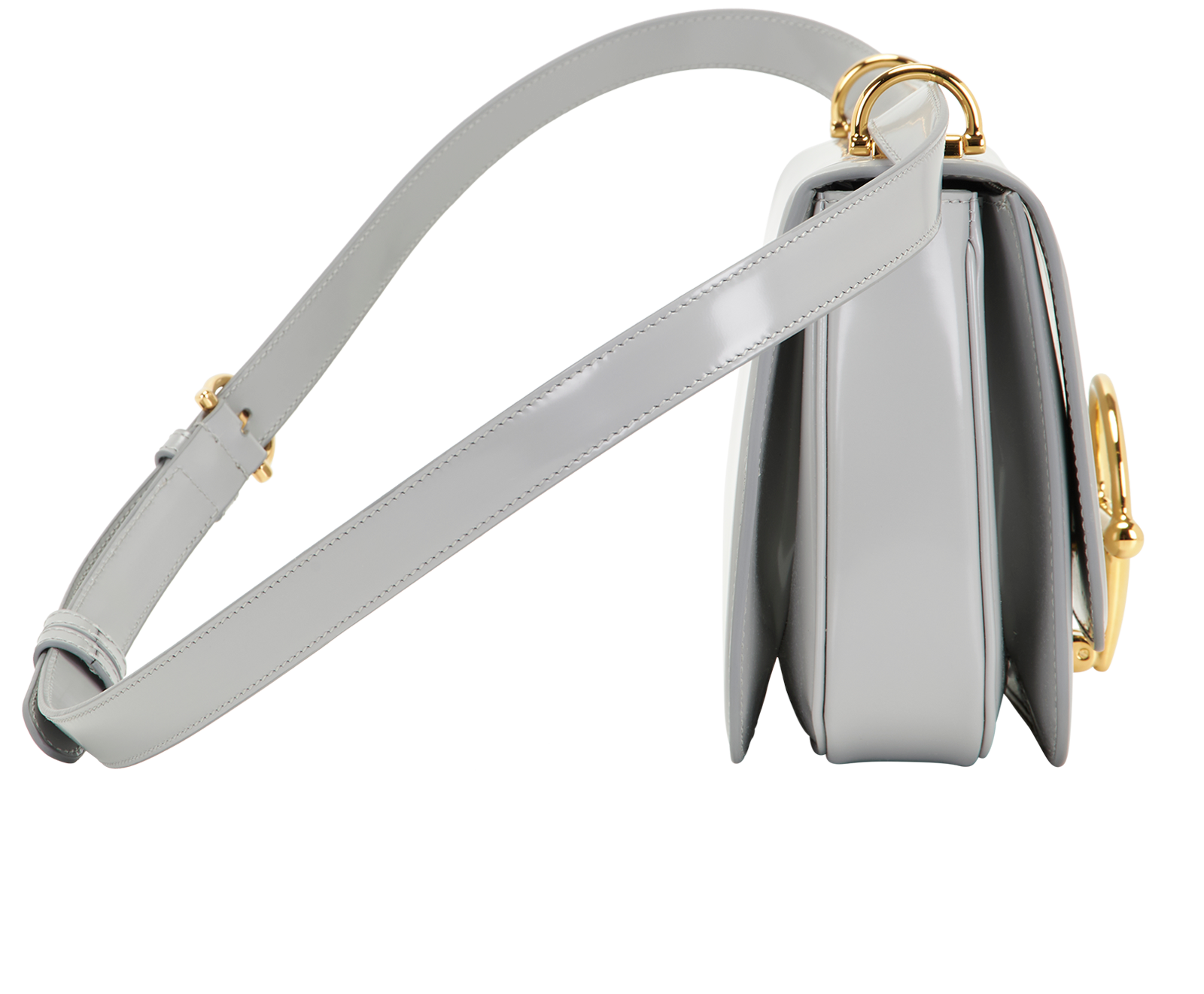 Small Siena, &pound;1,500, Handbags, Grey, Leather, Side view